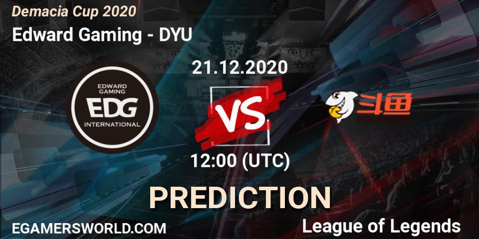 Edward Gaming - DYU: Maç tahminleri. 21.12.2020 at 12:00, LoL, Demacia Cup 2020