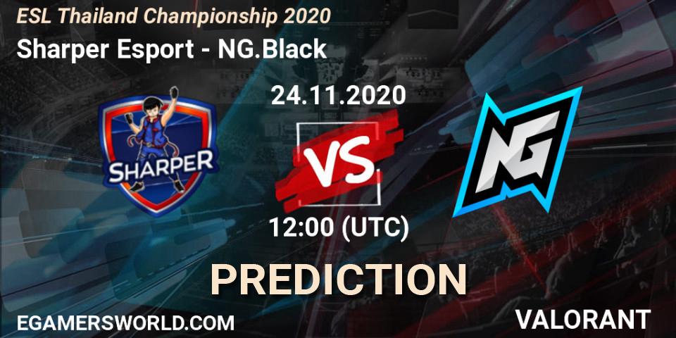 Sharper Esport - NG.Black: Maç tahminleri. 24.11.2020 at 12:00, VALORANT, ESL Thailand Championship 2020