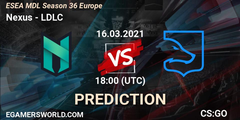Nexus - LDLC: Maç tahminleri. 16.03.2021 at 18:10, Counter-Strike (CS2), MDL ESEA Season 36: Europe - Premier division