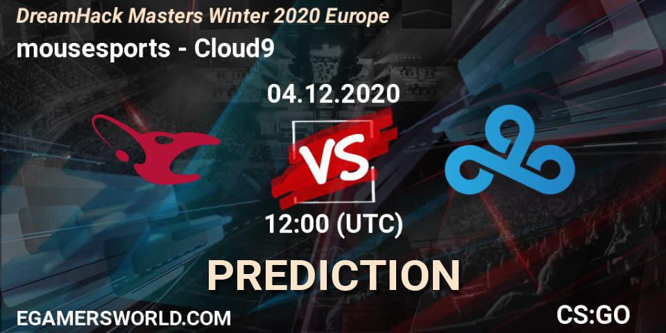 mousesports - Cloud9: Maç tahminleri. 04.12.20, CS2 (CS:GO), DreamHack Masters Winter 2020 Europe