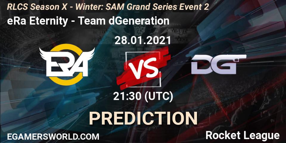 eRa Eternity - Team dGeneration: Maç tahminleri. 28.01.2021 at 21:30, Rocket League, RLCS Season X - Winter: SAM Grand Series Event 2