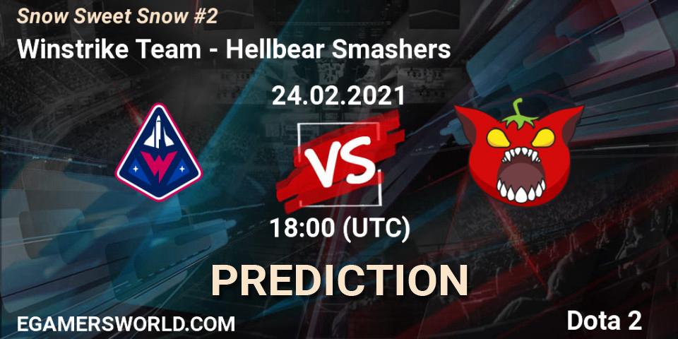 Winstrike Team - Hellbear Smashers: Maç tahminleri. 24.02.2021 at 17:58, Dota 2, Snow Sweet Snow #2