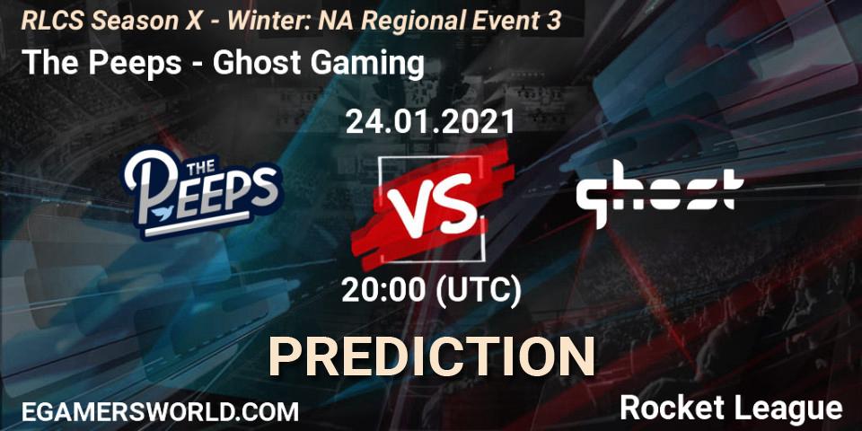 The Peeps - Ghost Gaming: Maç tahminleri. 24.01.21, Rocket League, RLCS Season X - Winter: NA Regional Event 3
