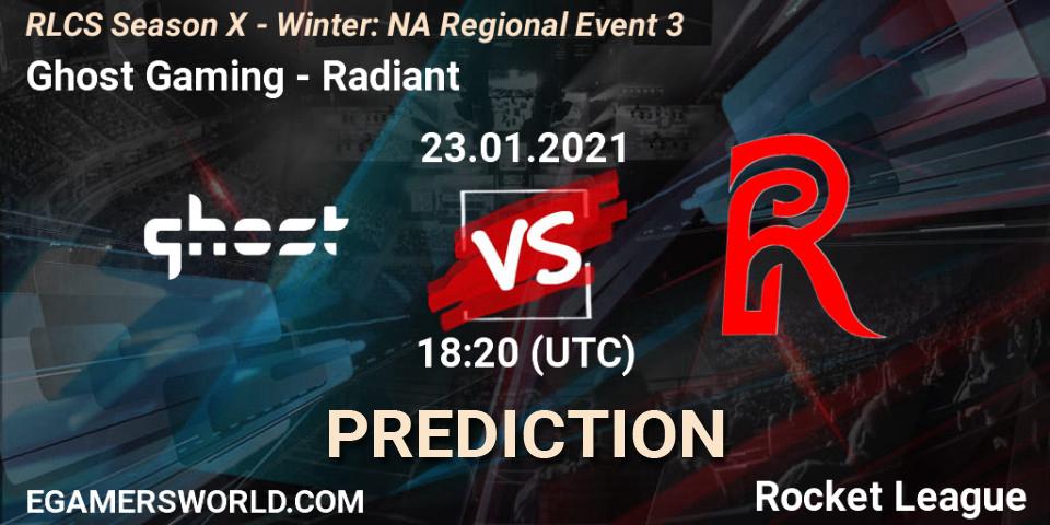 Ghost Gaming - Radiant: Maç tahminleri. 23.01.2021 at 19:20, Rocket League, RLCS Season X - Winter: NA Regional Event 3