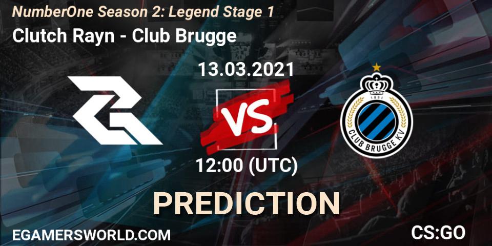 Clutch Rayn - Club Brugge: Maç tahminleri. 13.03.2021 at 12:00, Counter-Strike (CS2), NumberOne Season 2: Legend Stage 1
