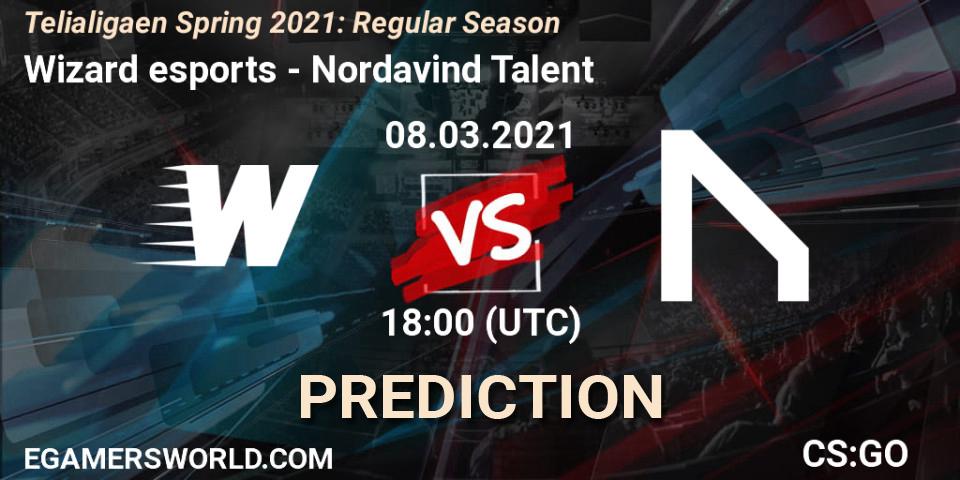 Wizard esports - Nordavind Talent: Maç tahminleri. 08.03.2021 at 18:00, Counter-Strike (CS2), Telialigaen Spring 2021: Regular Season