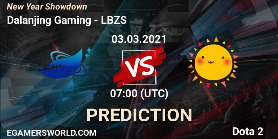Dalanjing Gaming - LBZS: Maç tahminleri. 03.03.2021 at 08:40, Dota 2, New Year Showdown