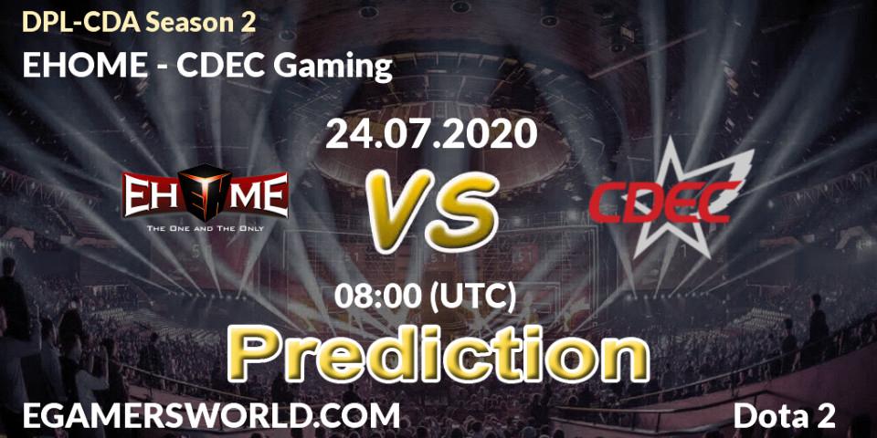 EHOME - CDEC Gaming: Maç tahminleri. 24.07.2020 at 07:48, Dota 2, DPL-CDA Professional League Season 2