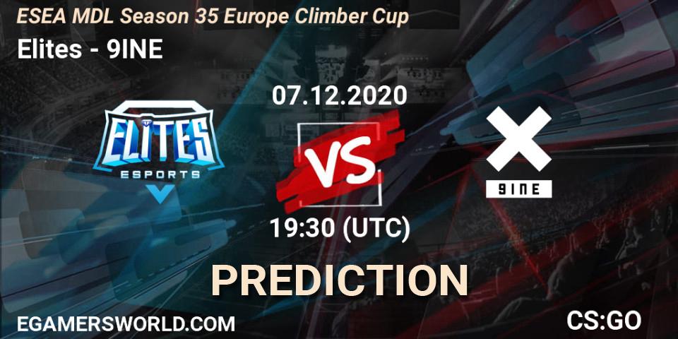 Elites - 9INE: Maç tahminleri. 07.12.2020 at 19:30, Counter-Strike (CS2), ESEA MDL Season 35 Europe Climber Cup