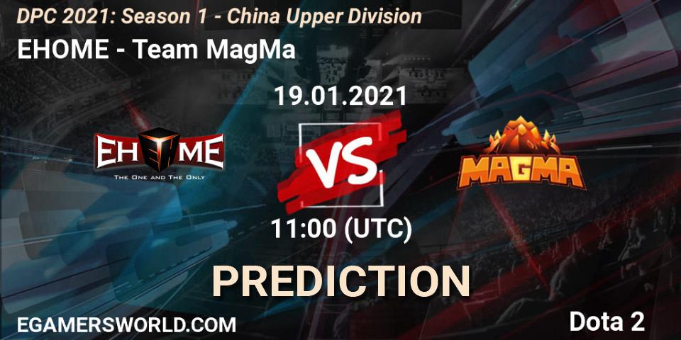 EHOME - Team MagMa: Maç tahminleri. 19.01.2021 at 11:36, Dota 2, DPC 2021: Season 1 - China Upper Division