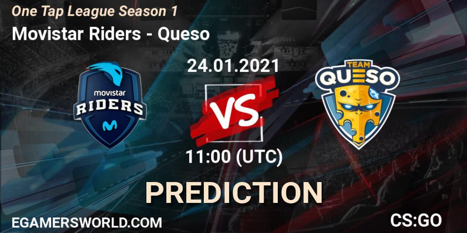Movistar Riders - Queso: Maç tahminleri. 24.01.2021 at 11:00, Counter-Strike (CS2), One Tap League Season 1