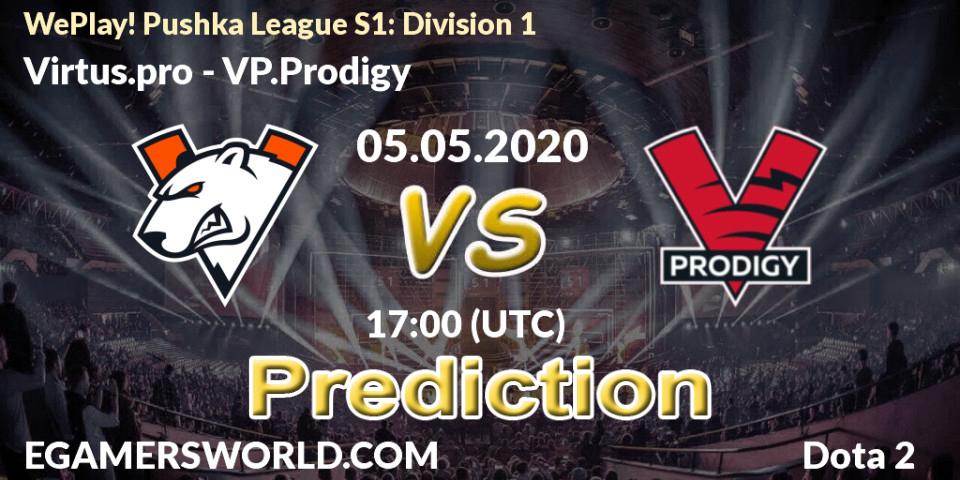 Virtus.pro - VP.Prodigy: Maç tahminleri. 05.05.2020 at 16:18, Dota 2, WePlay! Pushka League S1: Division 1
