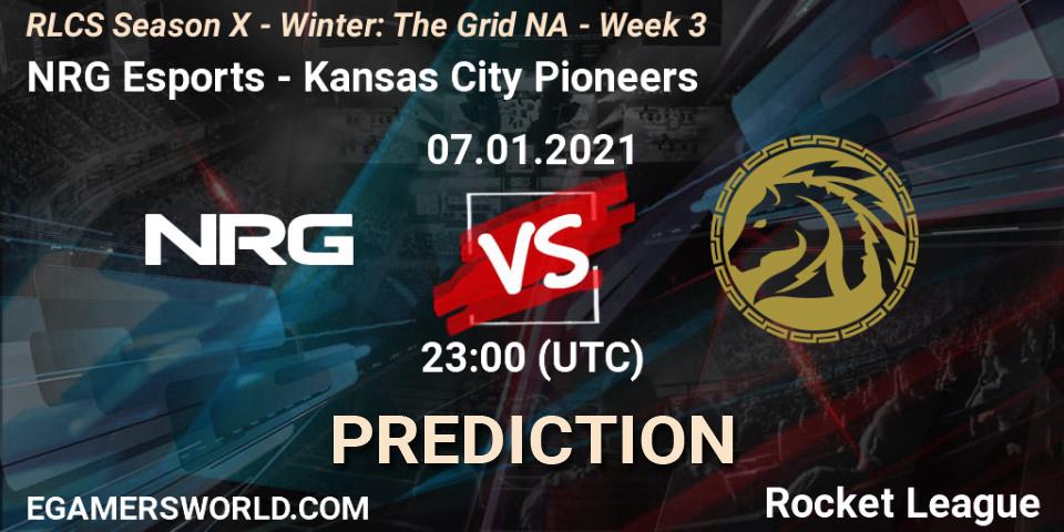 NRG Esports - Kansas City Pioneers: Maç tahminleri. 14.01.2021 at 23:00, Rocket League, RLCS Season X - Winter: The Grid NA - Week 3