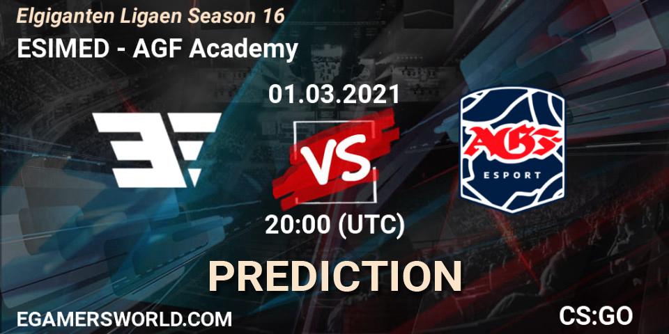 ESIMED - AGF Academy: Maç tahminleri. 01.03.2021 at 20:00, Counter-Strike (CS2), Elgiganten Ligaen Season 16