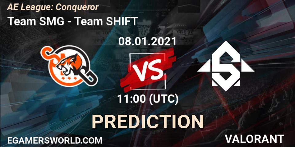 Team SMG - Team SHIFT: Maç tahminleri. 08.01.2021 at 11:00, VALORANT, AE League: Conqueror