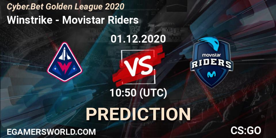 Winstrike - Movistar Riders: Maç tahminleri. 01.12.2020 at 10:50, Counter-Strike (CS2), Cyber.Bet Golden League 2020