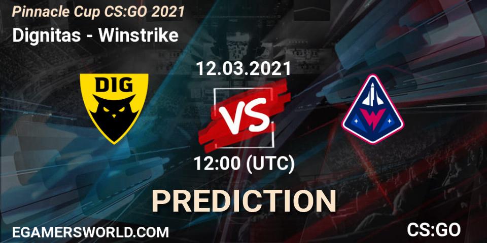 Dignitas - Winstrike: Maç tahminleri. 12.03.2021 at 12:45, Counter-Strike (CS2), Pinnacle Cup #1