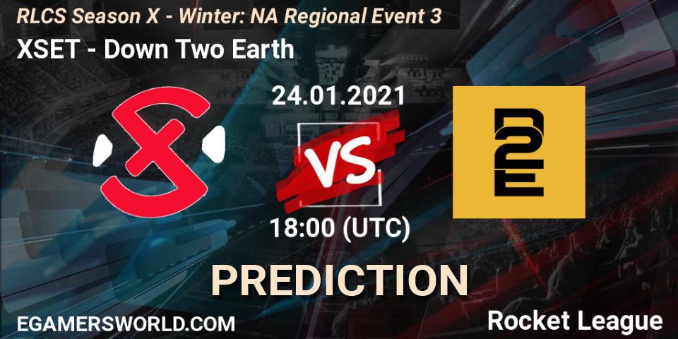 XSET - Down Two Earth: Maç tahminleri. 24.01.2021 at 18:00, Rocket League, RLCS Season X - Winter: NA Regional Event 3