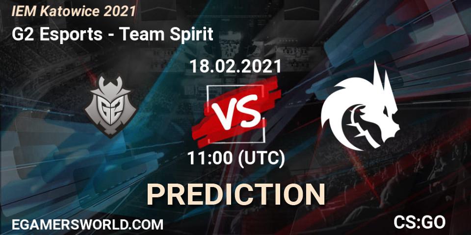 G2 Esports - Team Spirit: Maç tahminleri. 18.02.2021 at 11:00, Counter-Strike (CS2), IEM Katowice 2021