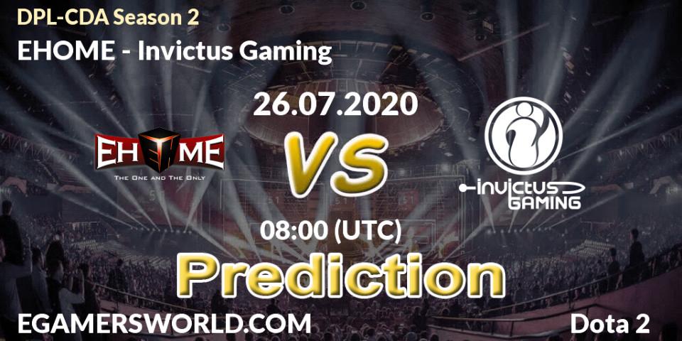 EHOME - Invictus Gaming: Maç tahminleri. 26.07.2020 at 08:00, Dota 2, DPL-CDA Professional League Season 2