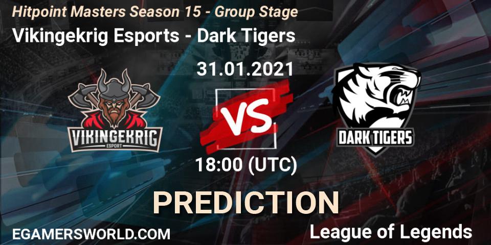 Vikingekrig Esports - Dark Tigers: Maç tahminleri. 31.01.2021 at 18:00, LoL, Hitpoint Masters Season 15 - Group Stage