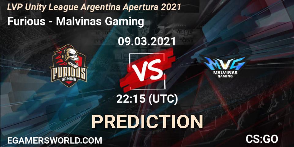 Furious - Malvinas Gaming: Maç tahminleri. 09.03.2021 at 22:15, Counter-Strike (CS2), LVP Unity League Argentina Apertura 2021