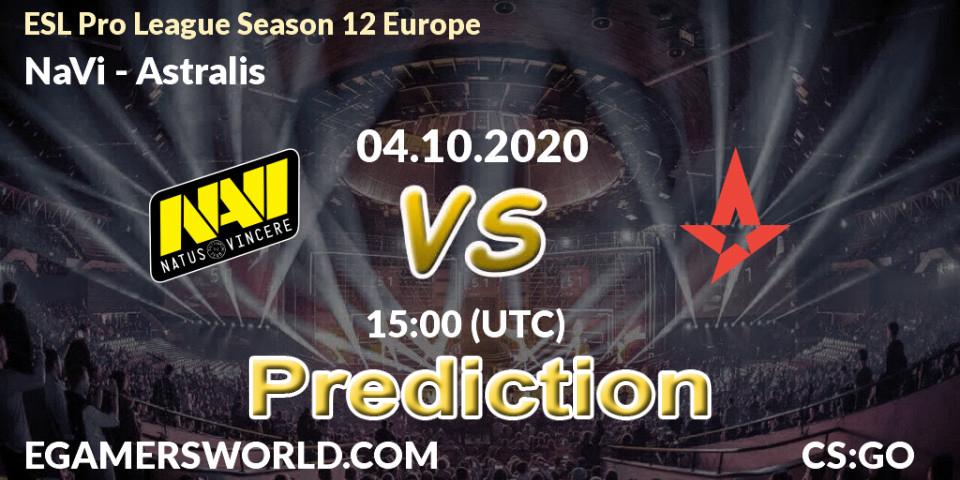 NaVi - Astralis: Maç tahminleri. 04.10.2020 at 15:00, Counter-Strike (CS2), ESL Pro League Season 12 Europe
