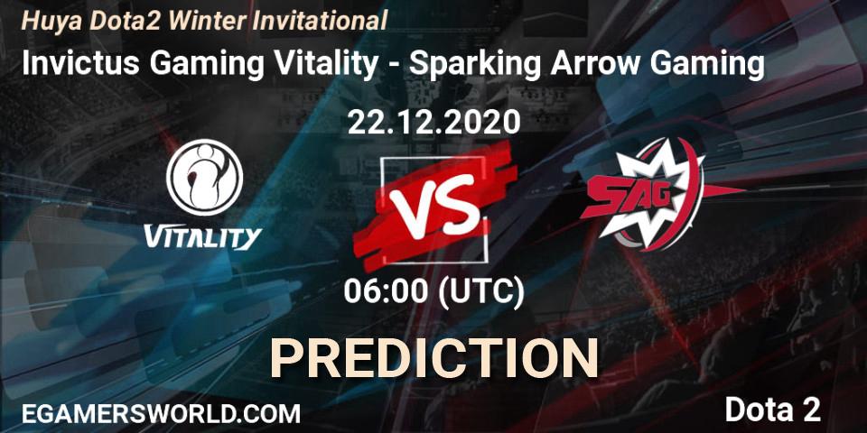 Invictus Gaming Vitality - Sparking Arrow Gaming: Maç tahminleri. 22.12.2020 at 06:08, Dota 2, Huya Dota2 Winter Invitational
