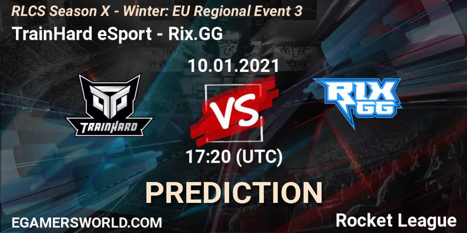 TrainHard eSport - Rix.GG: Maç tahminleri. 10.01.2021 at 17:20, Rocket League, RLCS Season X - Winter: EU Regional Event 3