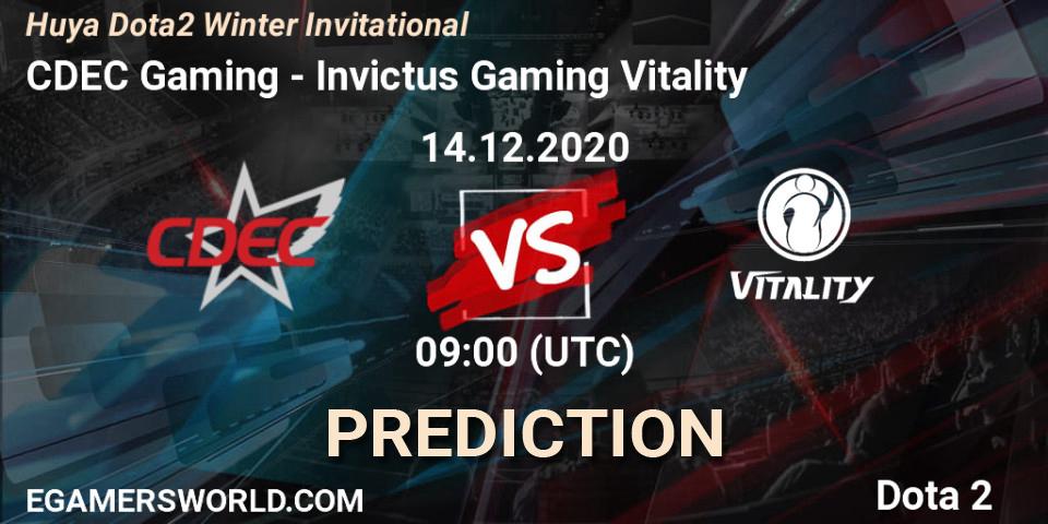 CDEC Gaming - Invictus Gaming Vitality: Maç tahminleri. 14.12.2020 at 09:59, Dota 2, Huya Dota2 Winter Invitational