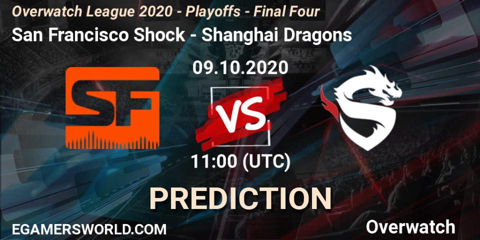 San Francisco Shock - Shanghai Dragons: Maç tahminleri. 09.10.2020 at 09:00, Overwatch, Overwatch League 2020 - Playoffs - Final Four