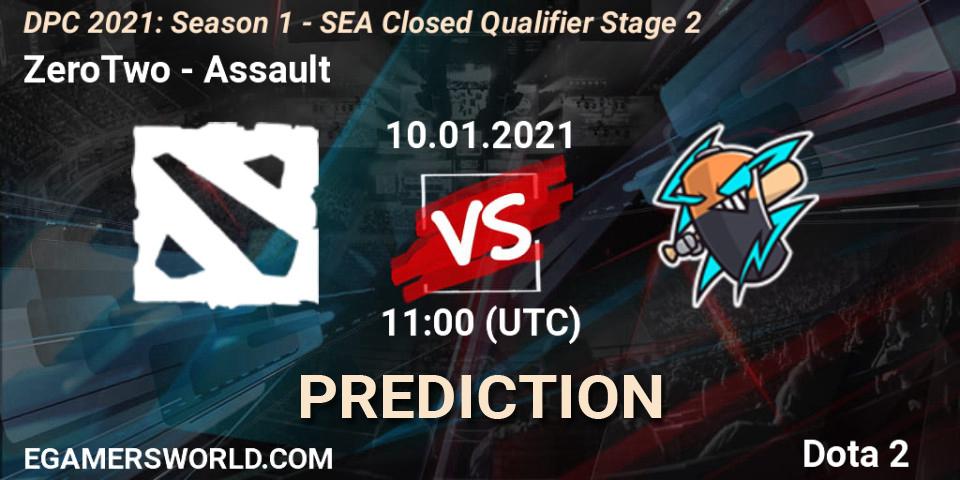 ZeroTwo - Assault: Maç tahminleri. 10.01.2021 at 11:06, Dota 2, DPC 2021: Season 1 - SEA Closed Qualifier Stage 2