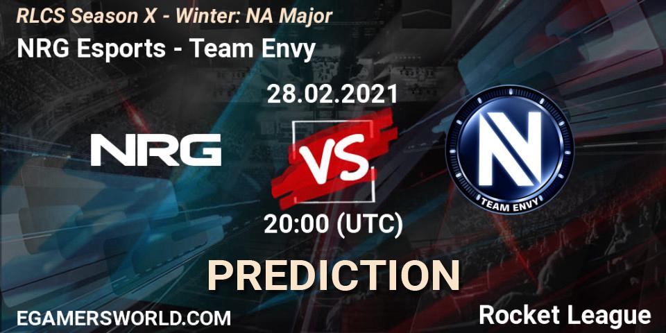NRG Esports - Team Envy: Maç tahminleri. 28.02.2021 at 19:40, Rocket League, RLCS Season X - Winter: NA Major