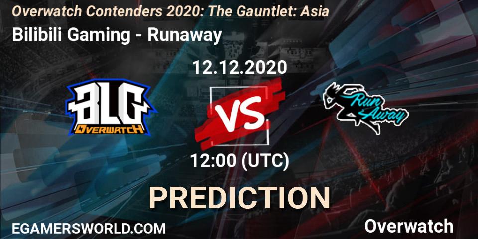 Bilibili Gaming - Runaway: Maç tahminleri. 12.12.20, Overwatch, Overwatch Contenders 2020: The Gauntlet: Asia