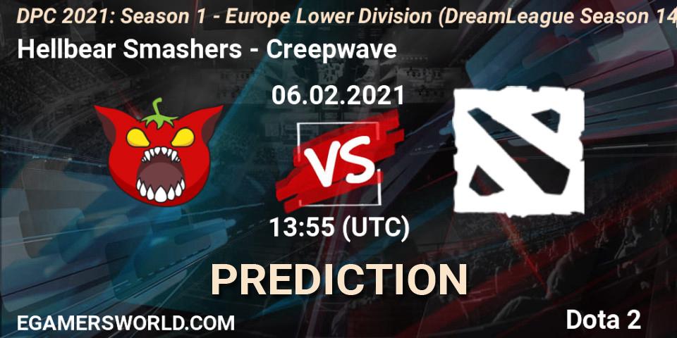 Hellbear Smashers - Creepwave: Maç tahminleri. 06.02.2021 at 13:56, Dota 2, DPC 2021: Season 1 - Europe Lower Division (DreamLeague Season 14)