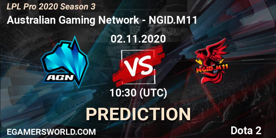 Australian Gaming Network - NGID.M11: Maç tahminleri. 02.11.20, Dota 2, LPL Pro 2020 Season 3