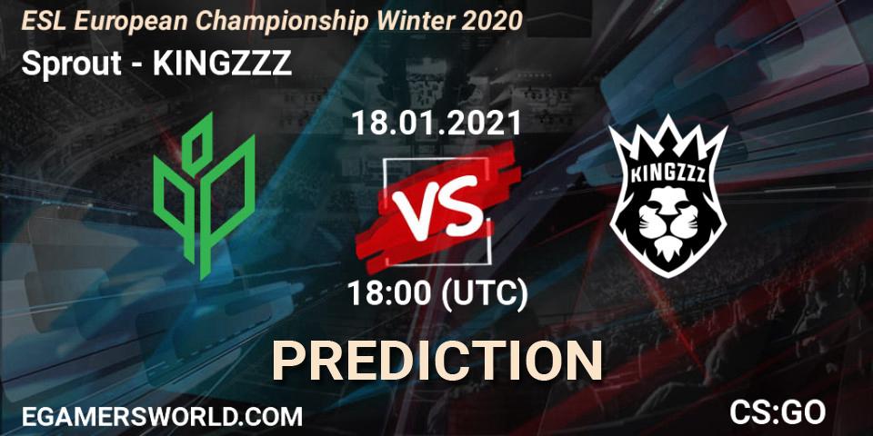 Sprout - KINGZZZ: Maç tahminleri. 18.01.2021 at 18:15, Counter-Strike (CS2), ESL European Championship Winter 2020