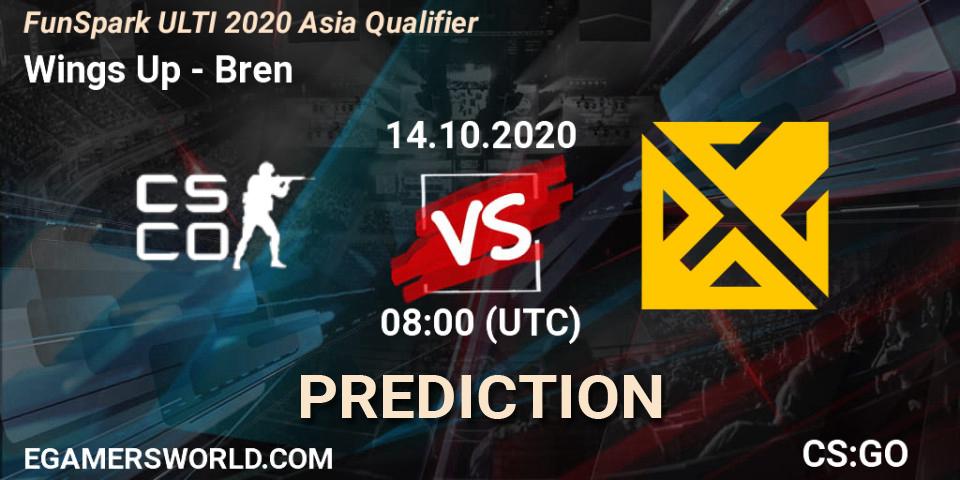 Wings Up - Bren: Maç tahminleri. 14.10.2020 at 08:00, Counter-Strike (CS2), FunSpark ULTI 2020 Asia Qualifier