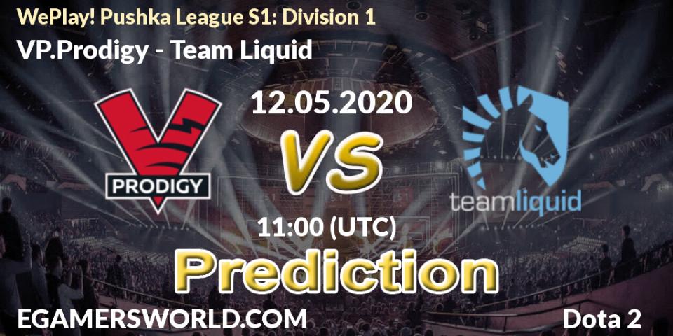 VP.Prodigy - Team Liquid: Maç tahminleri. 12.05.2020 at 11:57, Dota 2, WePlay! Pushka League S1: Division 1