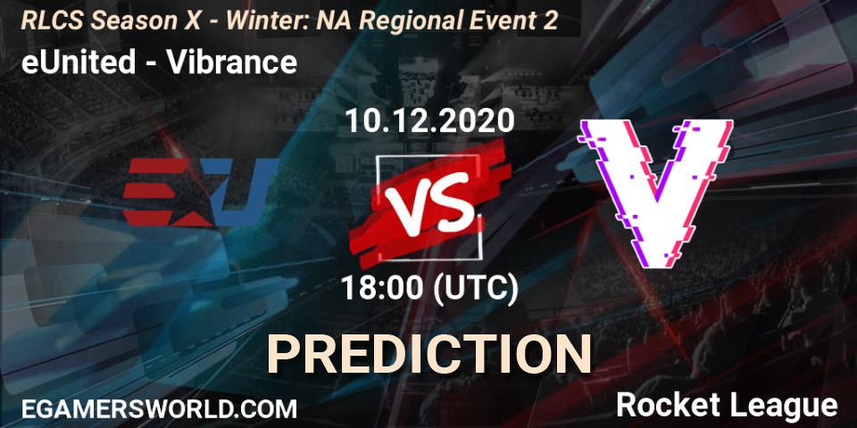 eUnited - Vibrance: Maç tahminleri. 10.12.2020 at 18:00, Rocket League, RLCS Season X - Winter: NA Regional Event 2