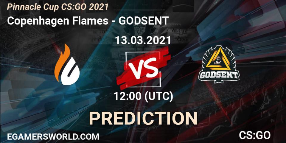 Copenhagen Flames - GODSENT: Maç tahminleri. 13.03.2021 at 12:00, Counter-Strike (CS2), Pinnacle Cup #1