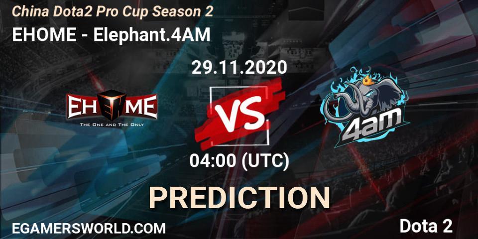 EHOME - Elephant.4AM: Maç tahminleri. 29.11.2020 at 04:23, Dota 2, China Dota2 Pro Cup Season 2