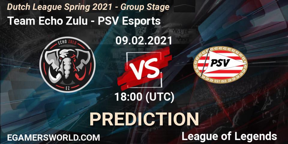 Team Echo Zulu - PSV Esports: Maç tahminleri. 09.02.2021 at 20:00, LoL, Dutch League Spring 2021 - Group Stage