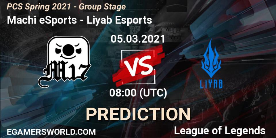 Machi eSports - Liyab Esports: Maç tahminleri. 05.03.2021 at 14:30, LoL, PCS Spring 2021 - Group Stage
