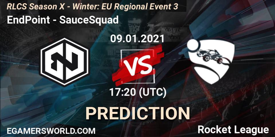 EndPoint - SauceSquad: Maç tahminleri. 09.01.2021 at 17:20, Rocket League, RLCS Season X - Winter: EU Regional Event 3