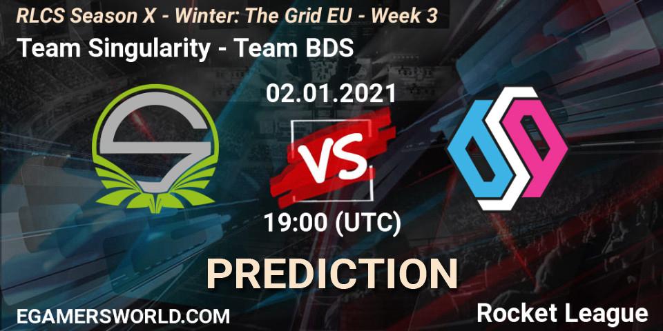 Team Singularity - Team BDS: Maç tahminleri. 02.01.2021 at 19:00, Rocket League, RLCS Season X - Winter: The Grid EU - Week 3