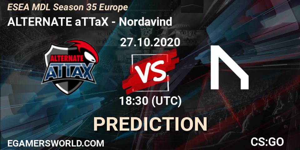 ALTERNATE aTTaX - Nordavind: Maç tahminleri. 27.10.2020 at 18:30, Counter-Strike (CS2), ESEA MDL Season 35 Europe