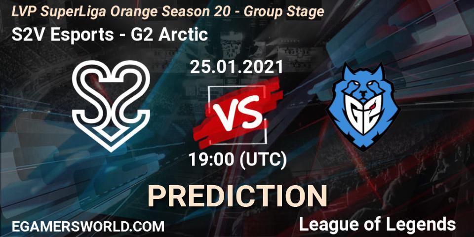 S2V Esports - G2 Arctic: Maç tahminleri. 25.01.2021 at 19:00, LoL, LVP SuperLiga Orange Season 20 - Group Stage