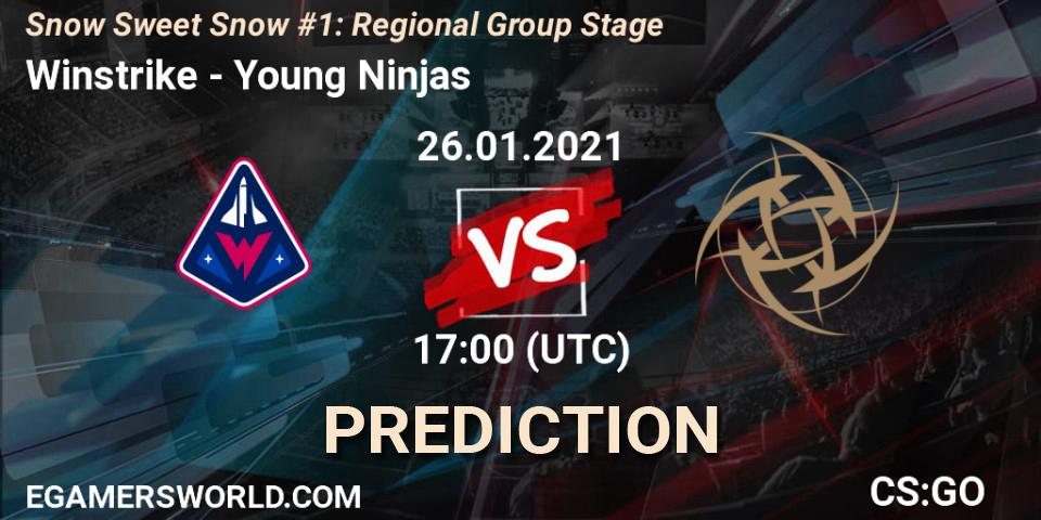 Winstrike - Young Ninjas: Maç tahminleri. 26.01.2021 at 17:30, Counter-Strike (CS2), Snow Sweet Snow #1: Regional Group Stage