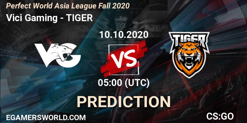 Vici Gaming - TIGER: Maç tahminleri. 10.10.2020 at 05:00, Counter-Strike (CS2), Perfect World Asia League Fall 2020